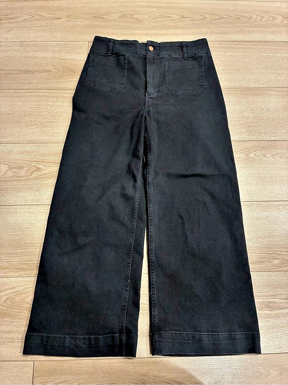 Pilcro Women’s The Day Tripper Wide Leg Jean Black Size 29 - Picture 3 of 9